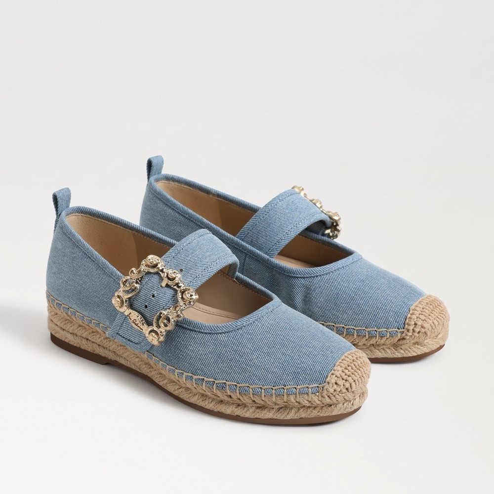 Worn once! MADDY MARY JANE ESPADRILLE in denim